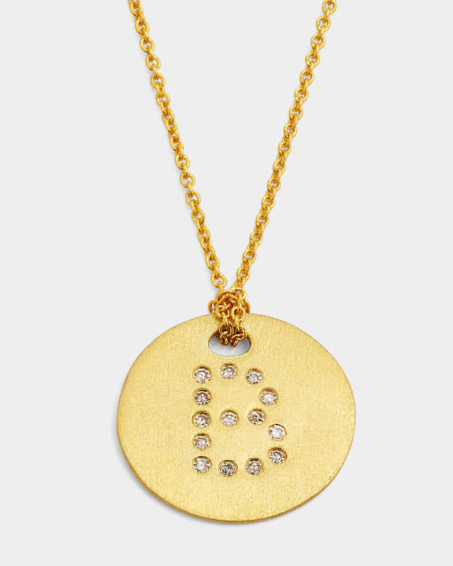 Letter Medallion Necklace